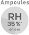 Ampoules RH 35%* or less